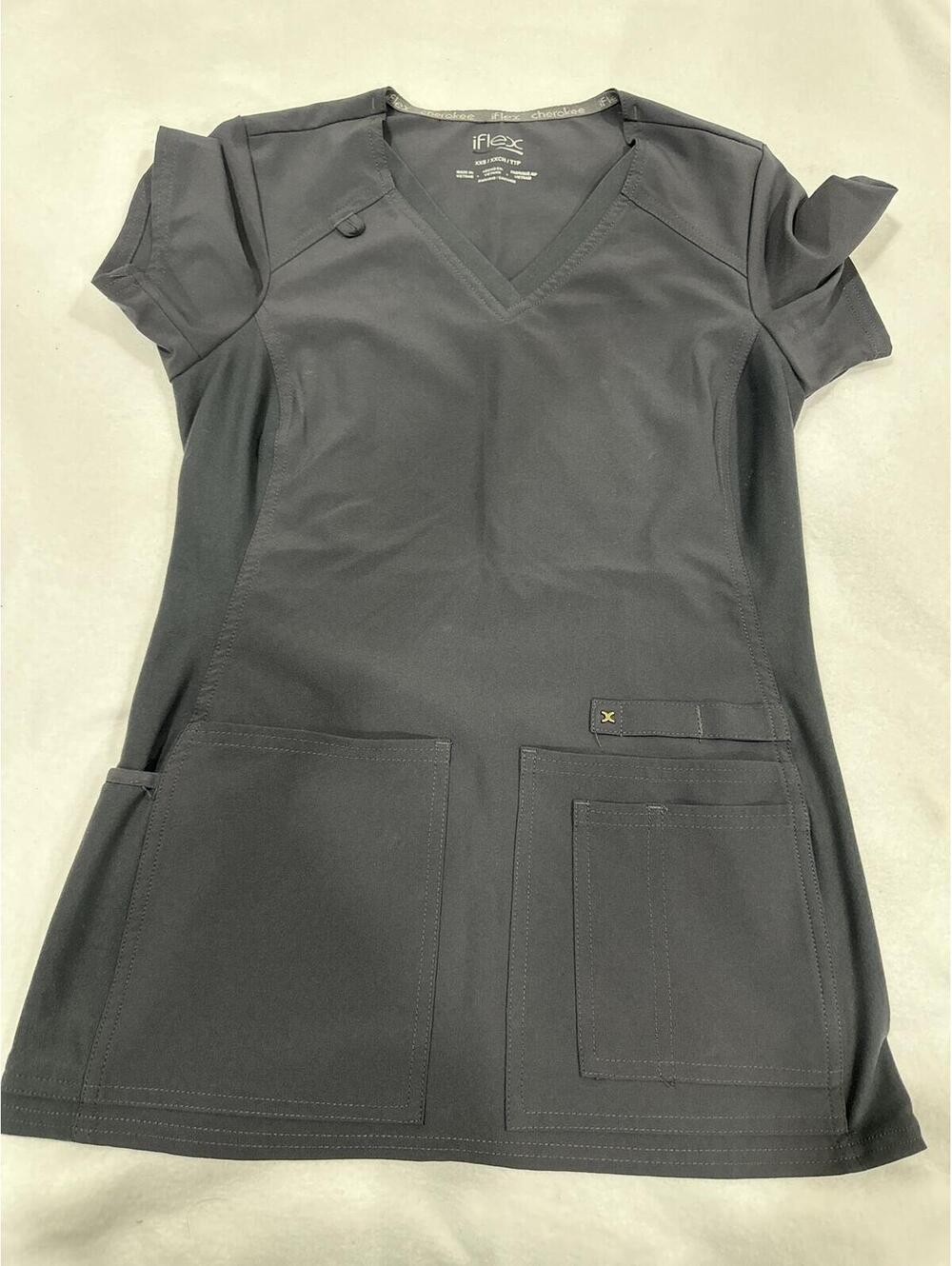 Cherokee iFlex Gray Medical Scrub Dress Tunic Size XS